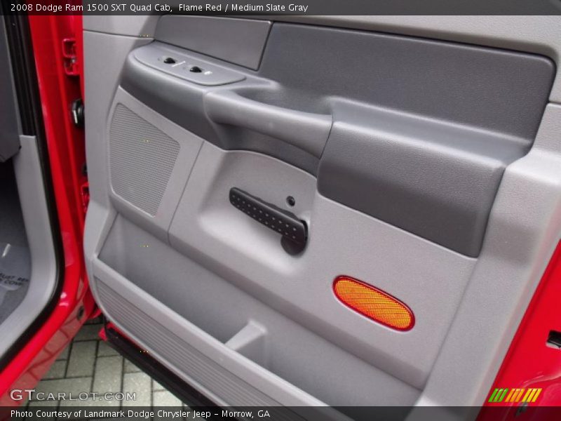 Flame Red / Medium Slate Gray 2008 Dodge Ram 1500 SXT Quad Cab