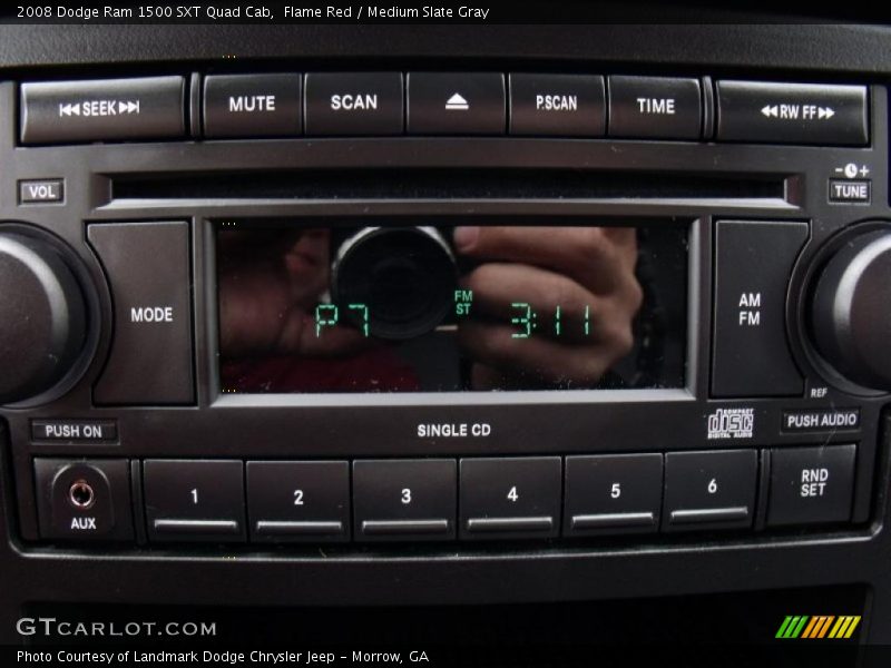 Flame Red / Medium Slate Gray 2008 Dodge Ram 1500 SXT Quad Cab