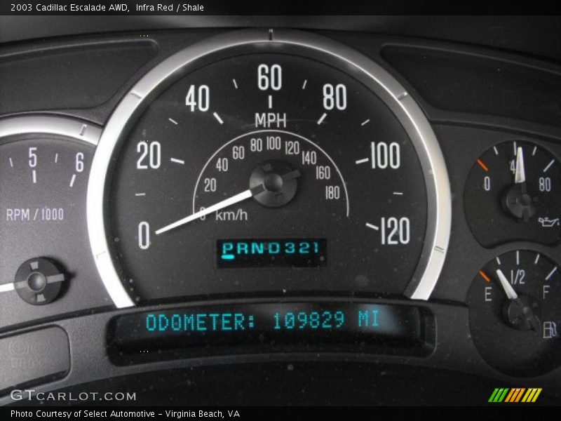 Infra Red / Shale 2003 Cadillac Escalade AWD