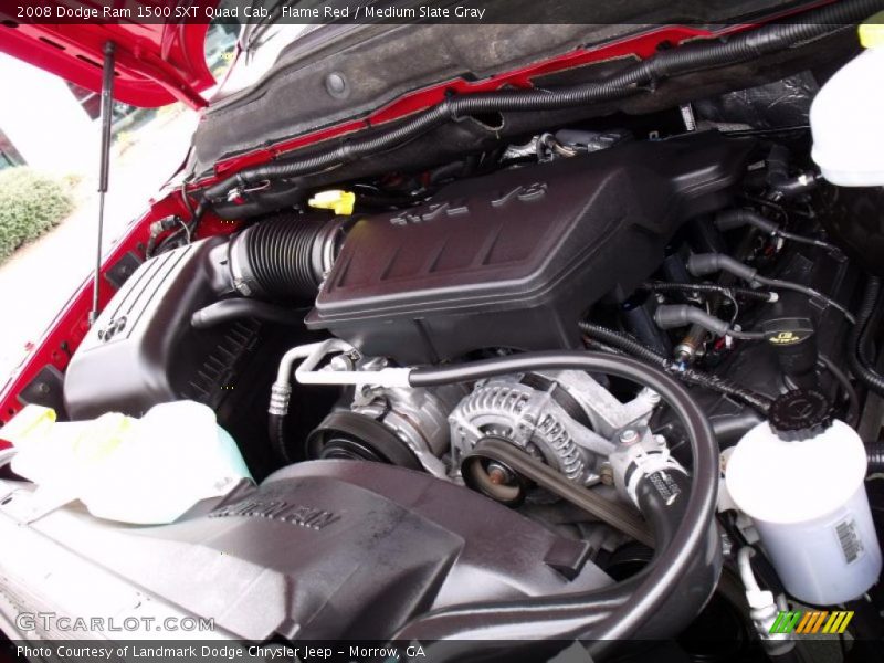 Flame Red / Medium Slate Gray 2008 Dodge Ram 1500 SXT Quad Cab