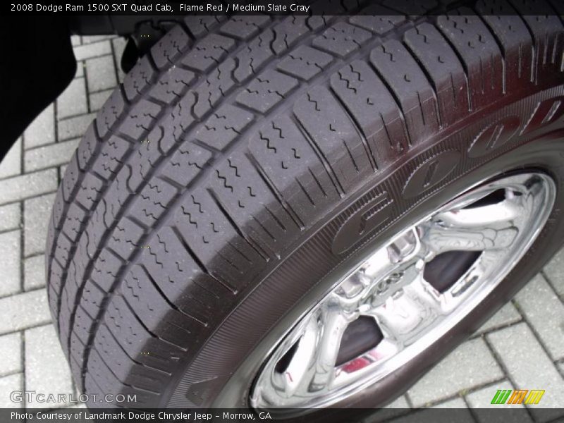 Flame Red / Medium Slate Gray 2008 Dodge Ram 1500 SXT Quad Cab
