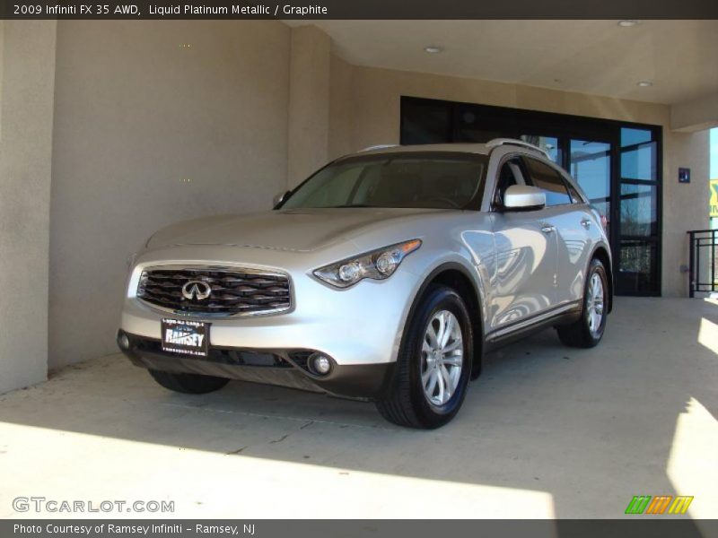 Liquid Platinum Metallic / Graphite 2009 Infiniti FX 35 AWD