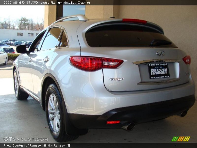 Liquid Platinum Metallic / Graphite 2009 Infiniti FX 35 AWD