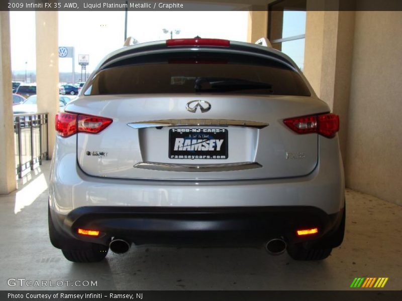 Liquid Platinum Metallic / Graphite 2009 Infiniti FX 35 AWD