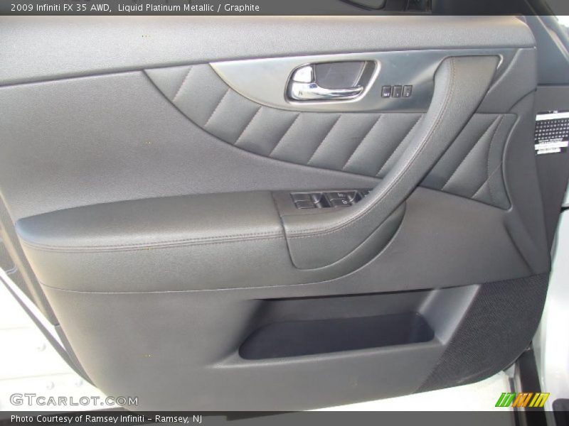 Liquid Platinum Metallic / Graphite 2009 Infiniti FX 35 AWD