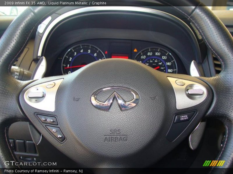 Liquid Platinum Metallic / Graphite 2009 Infiniti FX 35 AWD