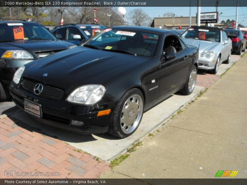 Black / Oyster/Charcoal 2000 Mercedes-Benz SLK 230 Kompressor Roadster