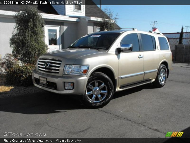 Kashmir Beige Metallic / Willow 2004 Infiniti QX 56 4WD