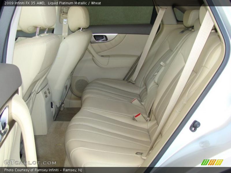 Liquid Platinum Metallic / Wheat 2009 Infiniti FX 35 AWD