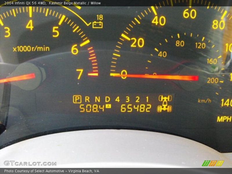 Kashmir Beige Metallic / Willow 2004 Infiniti QX 56 4WD