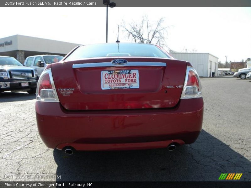 Redfire Metallic / Camel 2009 Ford Fusion SEL V6