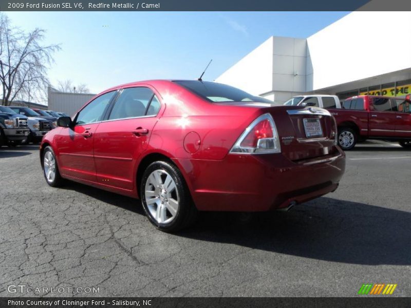 Redfire Metallic / Camel 2009 Ford Fusion SEL V6