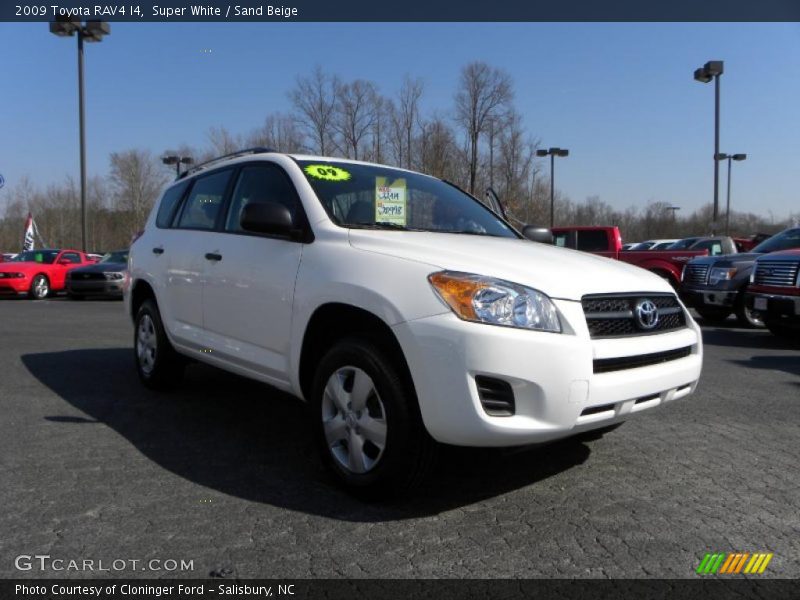 Super White / Sand Beige 2009 Toyota RAV4 I4