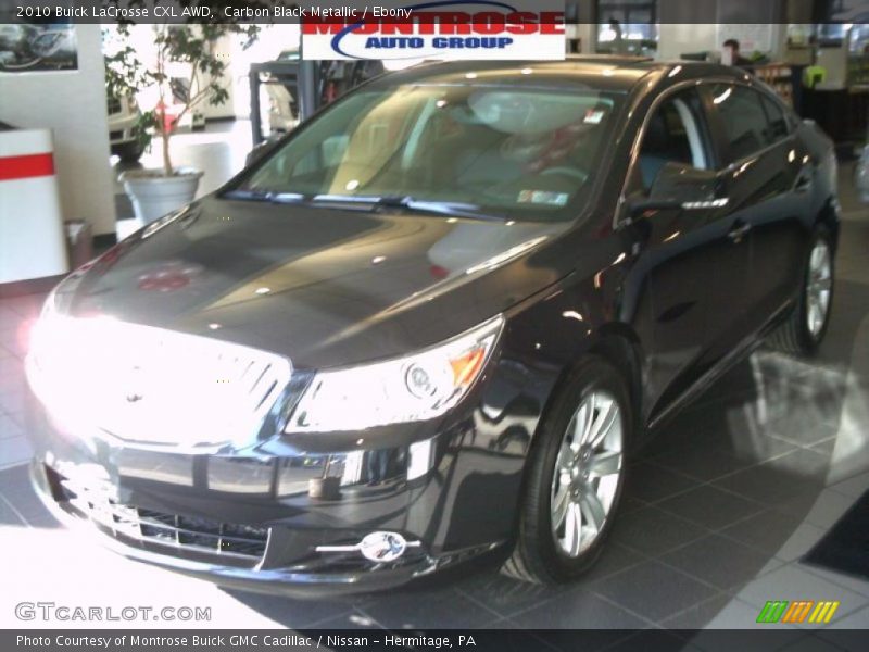 Carbon Black Metallic / Ebony 2010 Buick LaCrosse CXL AWD