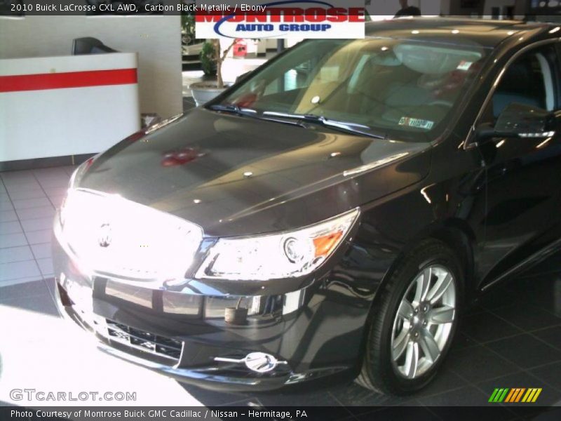 Carbon Black Metallic / Ebony 2010 Buick LaCrosse CXL AWD