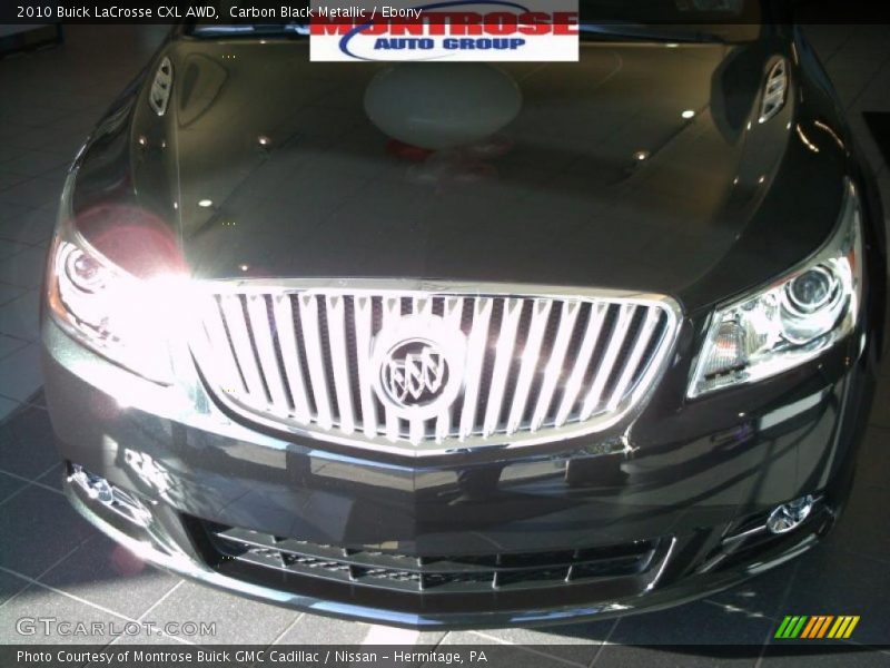 Carbon Black Metallic / Ebony 2010 Buick LaCrosse CXL AWD