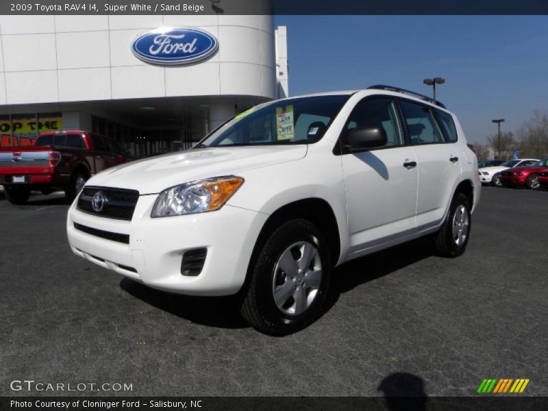 Super White / Sand Beige 2009 Toyota RAV4 I4
