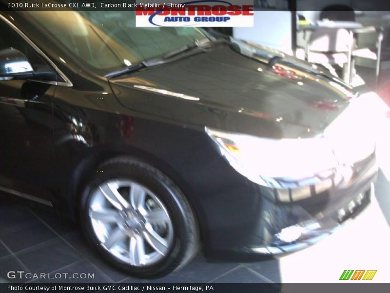 Carbon Black Metallic / Ebony 2010 Buick LaCrosse CXL AWD