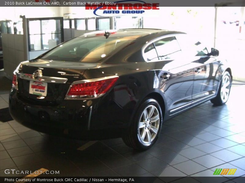 Carbon Black Metallic / Ebony 2010 Buick LaCrosse CXL AWD