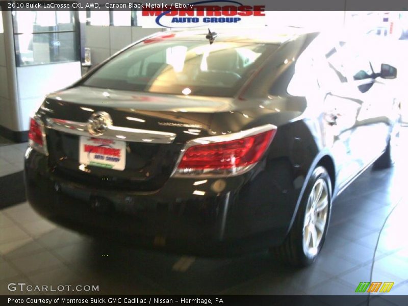 Carbon Black Metallic / Ebony 2010 Buick LaCrosse CXL AWD