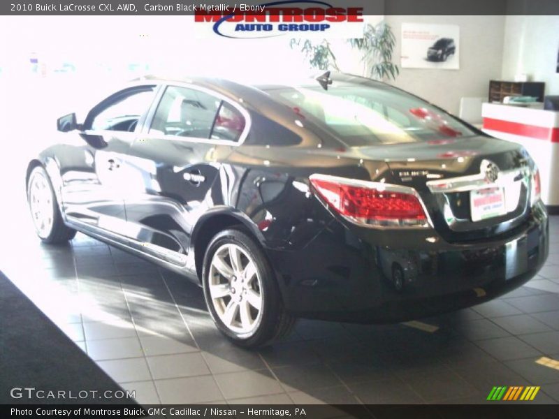 Carbon Black Metallic / Ebony 2010 Buick LaCrosse CXL AWD