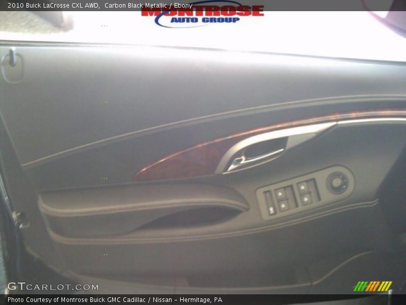 Carbon Black Metallic / Ebony 2010 Buick LaCrosse CXL AWD