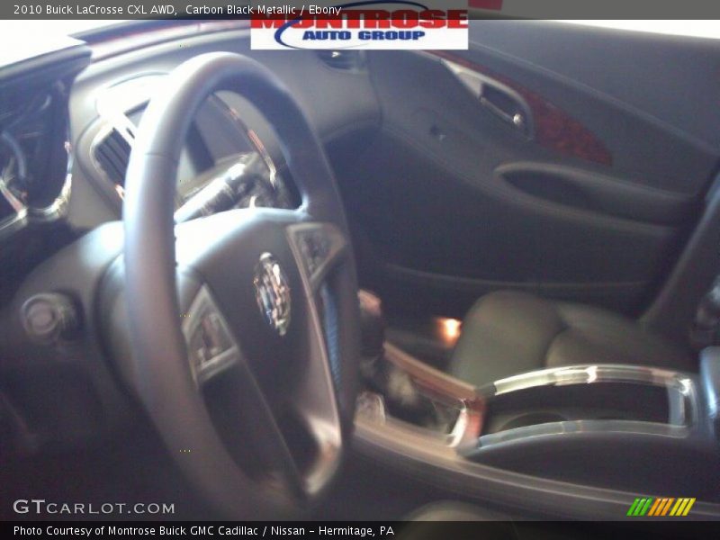 Carbon Black Metallic / Ebony 2010 Buick LaCrosse CXL AWD