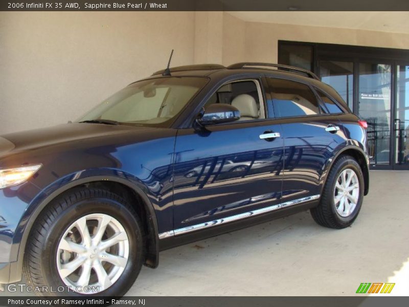 Sapphire Blue Pearl / Wheat 2006 Infiniti FX 35 AWD