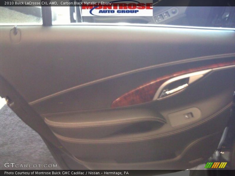 Carbon Black Metallic / Ebony 2010 Buick LaCrosse CXL AWD