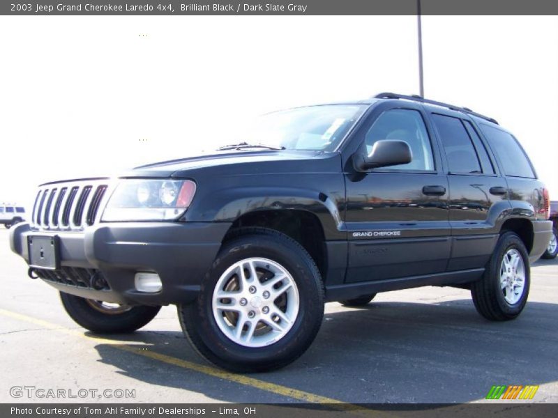 Brilliant Black / Dark Slate Gray 2003 Jeep Grand Cherokee Laredo 4x4