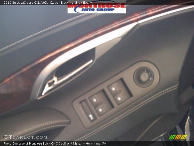 Carbon Black Metallic / Ebony 2010 Buick LaCrosse CXL AWD