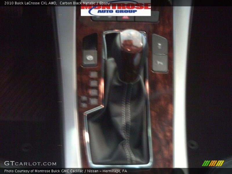 Carbon Black Metallic / Ebony 2010 Buick LaCrosse CXL AWD