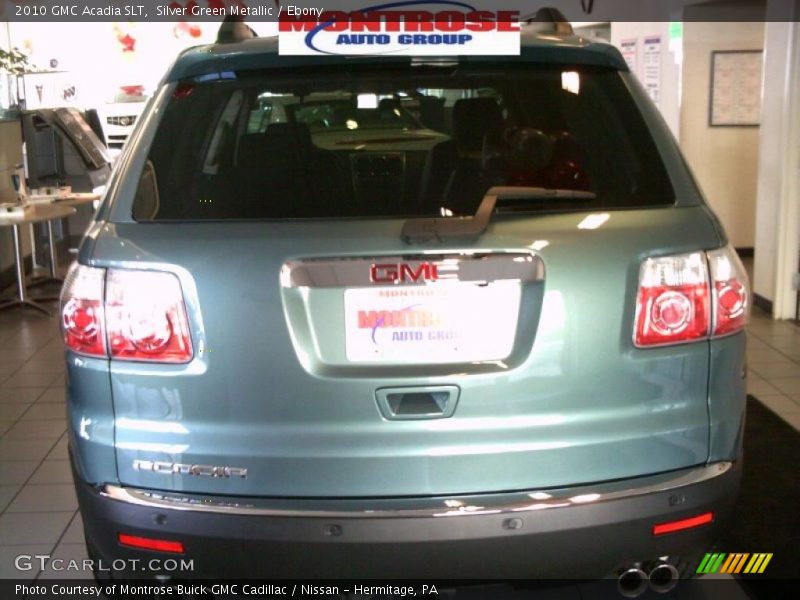 Silver Green Metallic / Ebony 2010 GMC Acadia SLT
