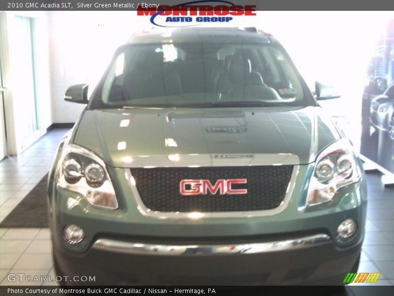 Silver Green Metallic / Ebony 2010 GMC Acadia SLT