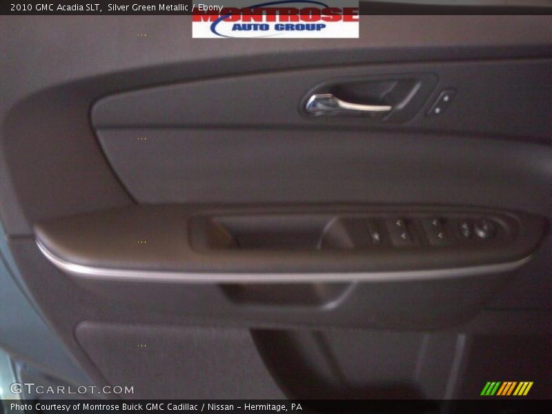 Silver Green Metallic / Ebony 2010 GMC Acadia SLT