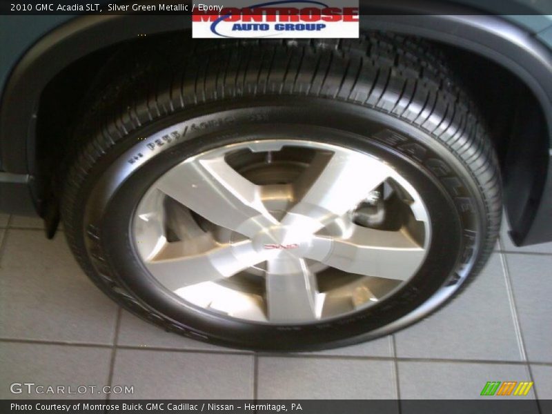 Silver Green Metallic / Ebony 2010 GMC Acadia SLT