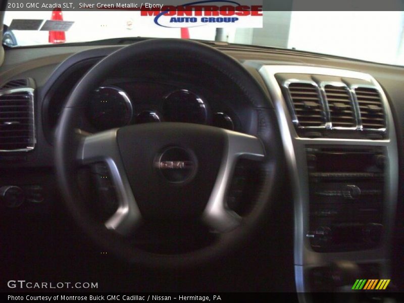 Silver Green Metallic / Ebony 2010 GMC Acadia SLT