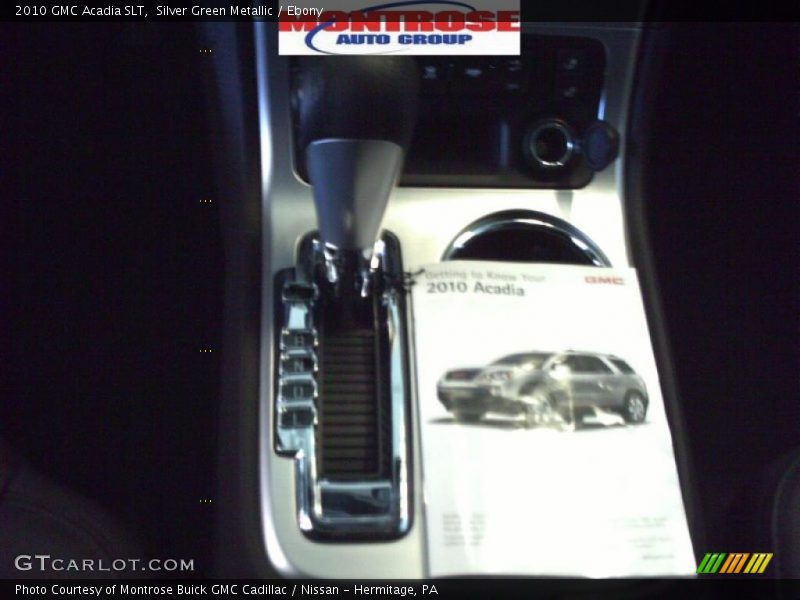 Silver Green Metallic / Ebony 2010 GMC Acadia SLT