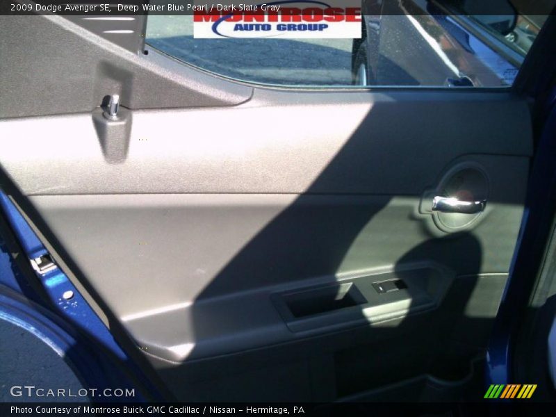 Deep Water Blue Pearl / Dark Slate Gray 2009 Dodge Avenger SE