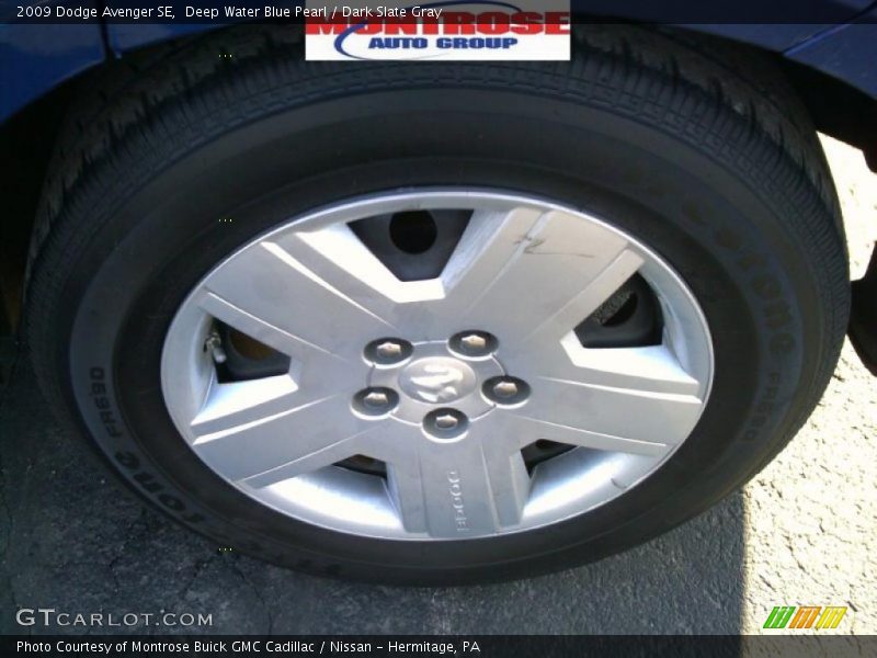 Deep Water Blue Pearl / Dark Slate Gray 2009 Dodge Avenger SE