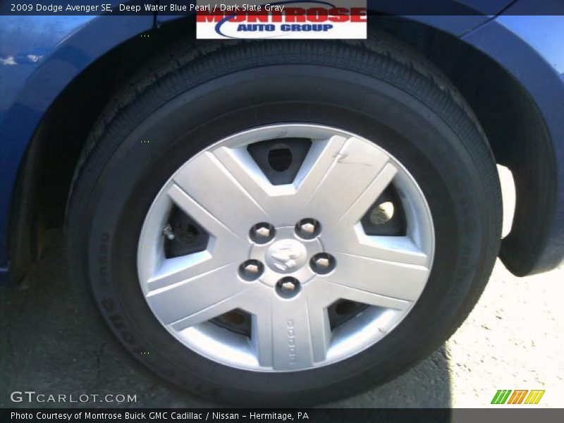 Deep Water Blue Pearl / Dark Slate Gray 2009 Dodge Avenger SE