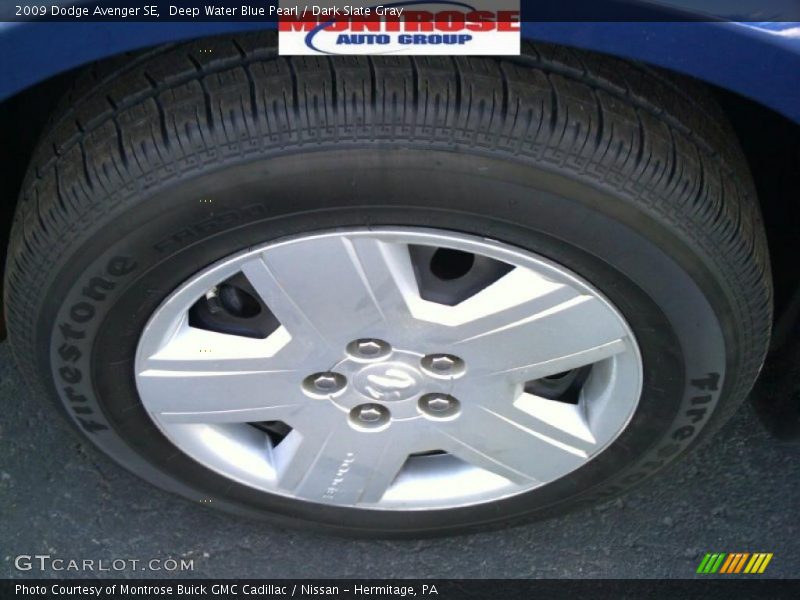 Deep Water Blue Pearl / Dark Slate Gray 2009 Dodge Avenger SE