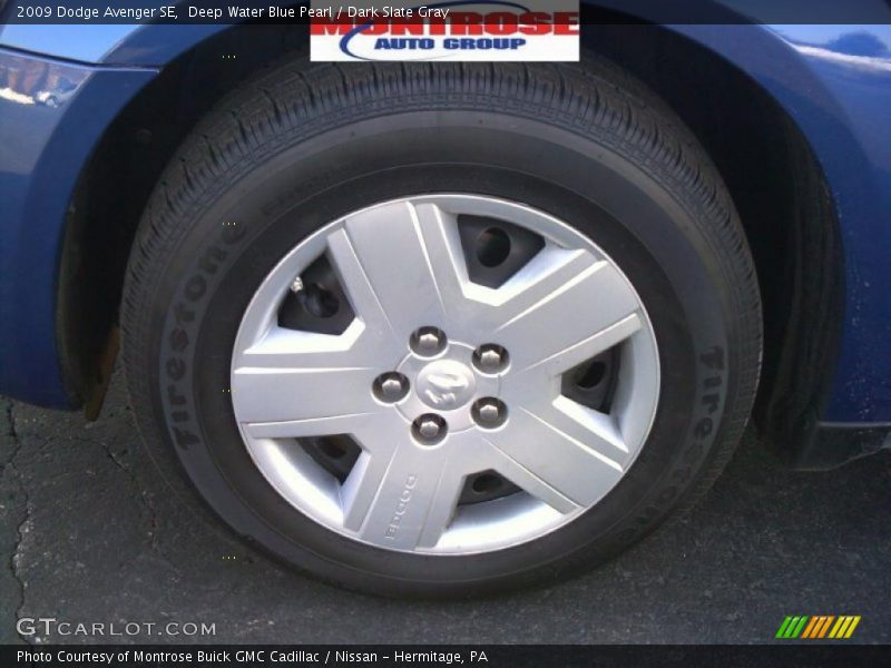 Deep Water Blue Pearl / Dark Slate Gray 2009 Dodge Avenger SE