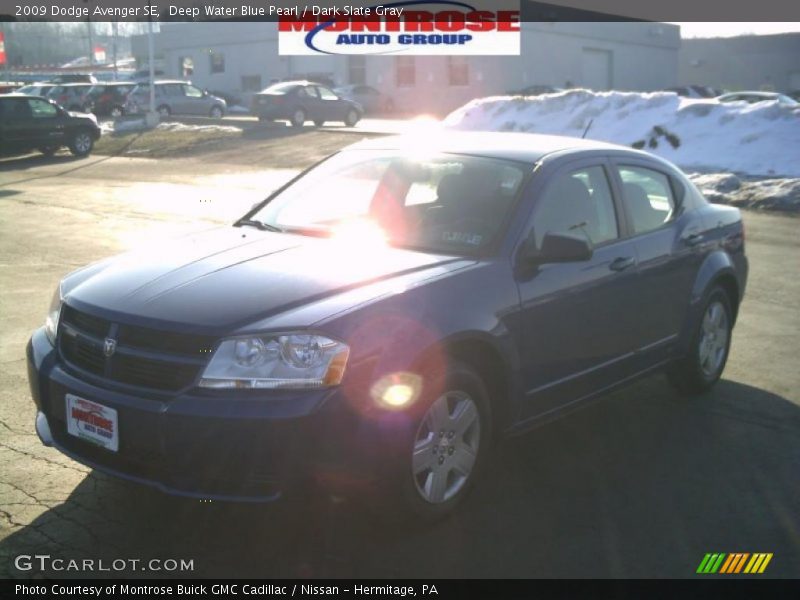 Deep Water Blue Pearl / Dark Slate Gray 2009 Dodge Avenger SE