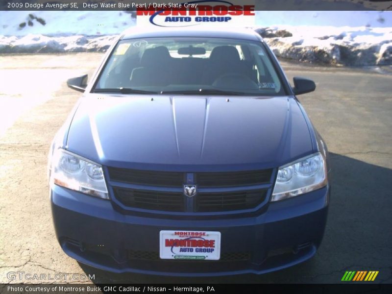 Deep Water Blue Pearl / Dark Slate Gray 2009 Dodge Avenger SE
