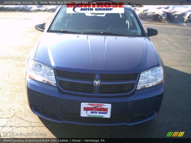 Deep Water Blue Pearl / Dark Slate Gray 2009 Dodge Avenger SE