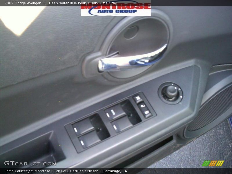 Deep Water Blue Pearl / Dark Slate Gray 2009 Dodge Avenger SE