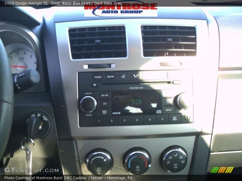 Deep Water Blue Pearl / Dark Slate Gray 2009 Dodge Avenger SE