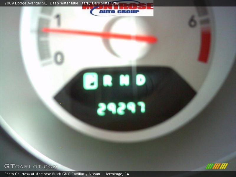 Deep Water Blue Pearl / Dark Slate Gray 2009 Dodge Avenger SE