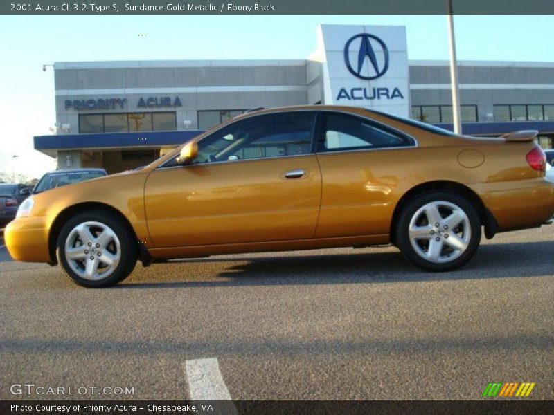 Sundance Gold Metallic / Ebony Black 2001 Acura CL 3.2 Type S